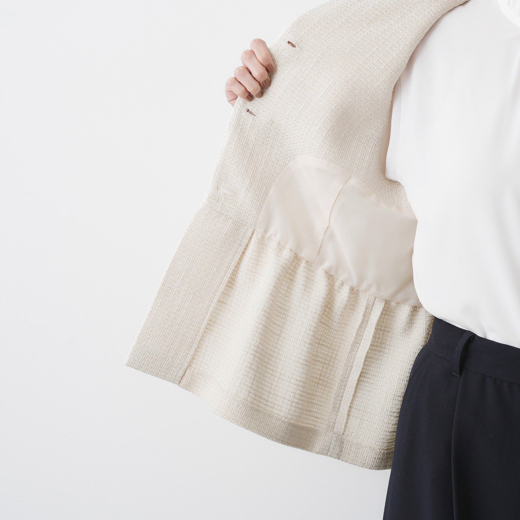 Dessin「【入卒／セレモニー】パール調ボタンベスト」|ベスト・ジレ|