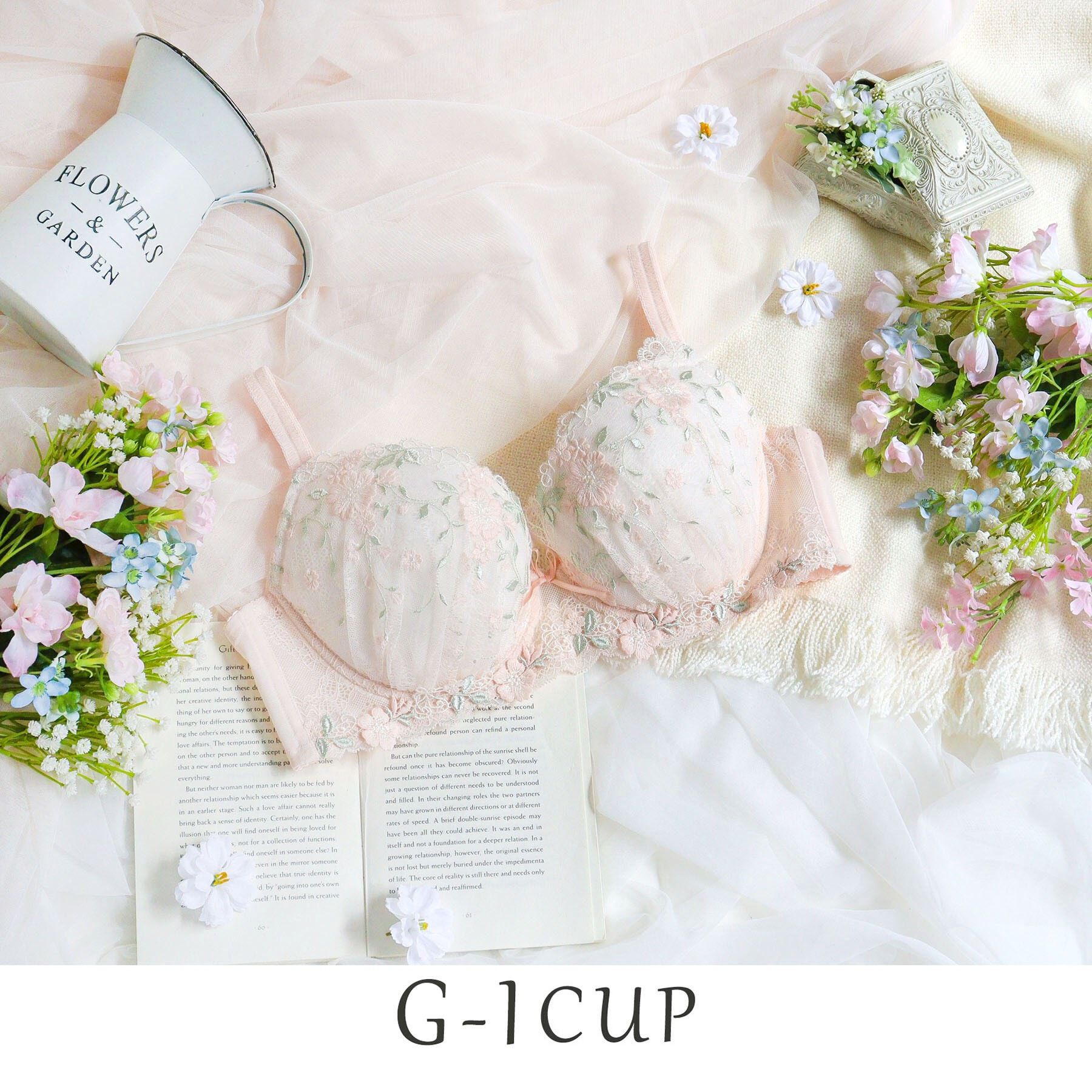 Risa Magli「シュクリエ ブラジャー（G-I）」|インナー|ピンク(071)