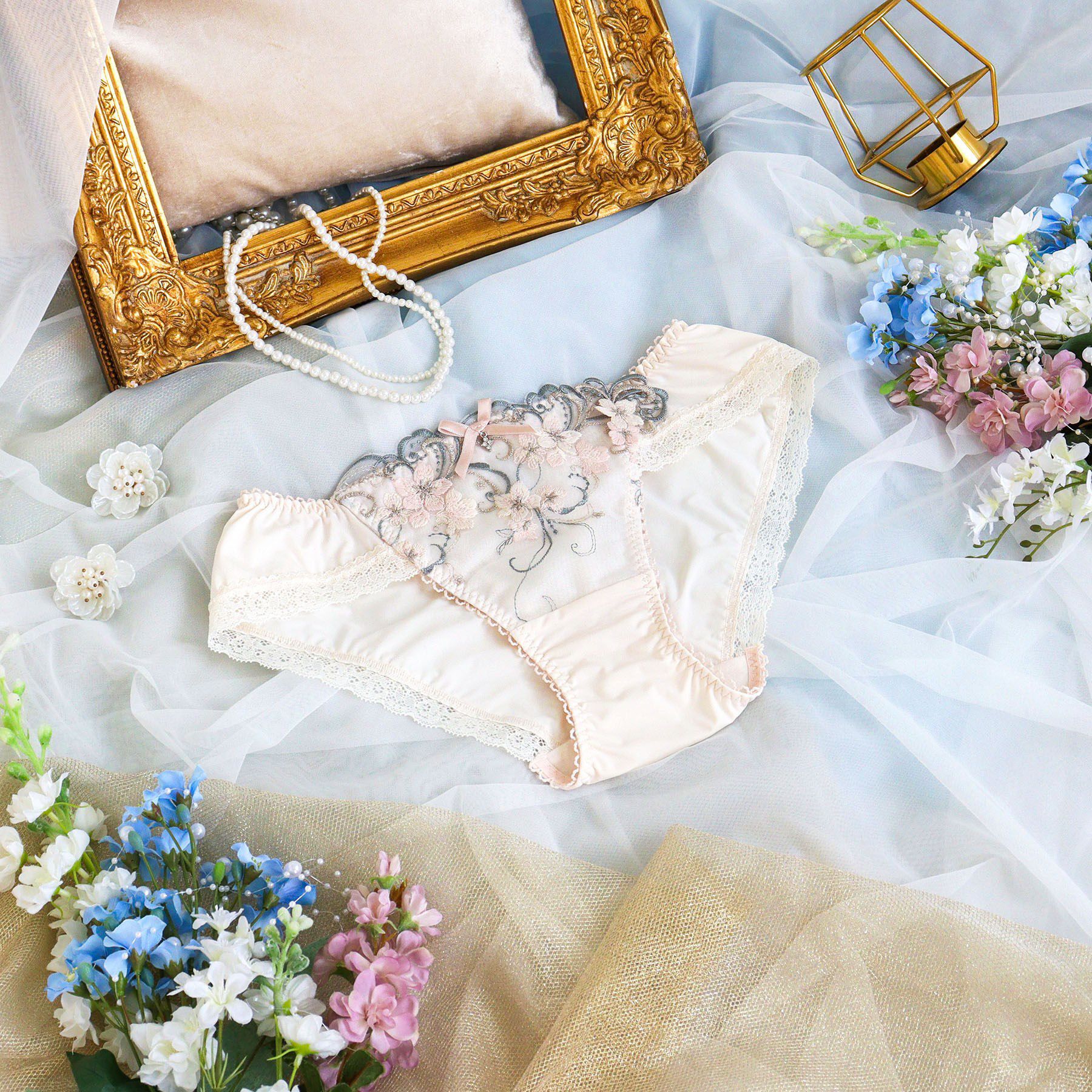 Risa Magli「アイシャ ノーマルショーツ」|インナー|ピンク(071)