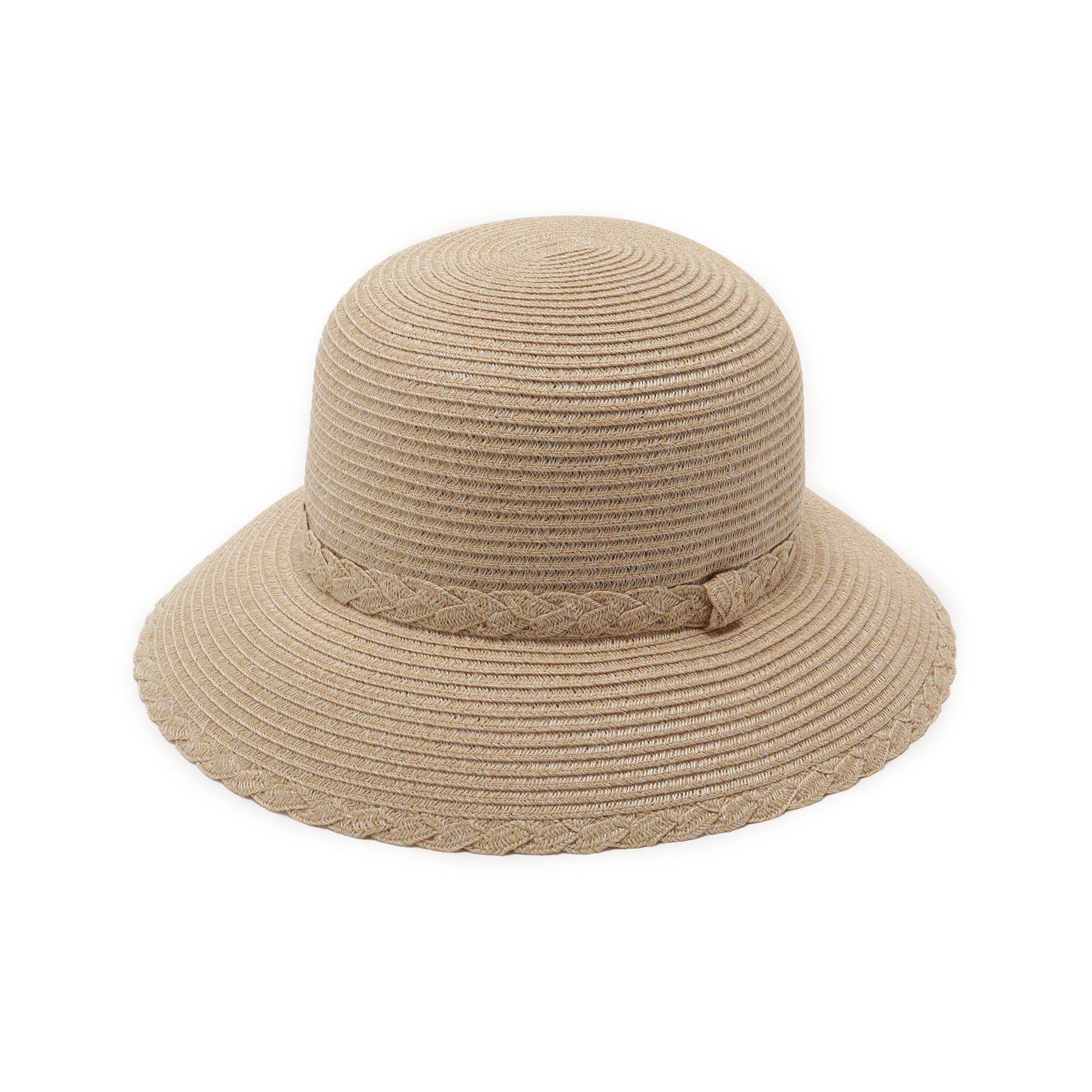 ITS&rsquo;DEMO「【サイズ調整可／手洗い可】三つ編みハット」|ハット|ライトベージュ(05