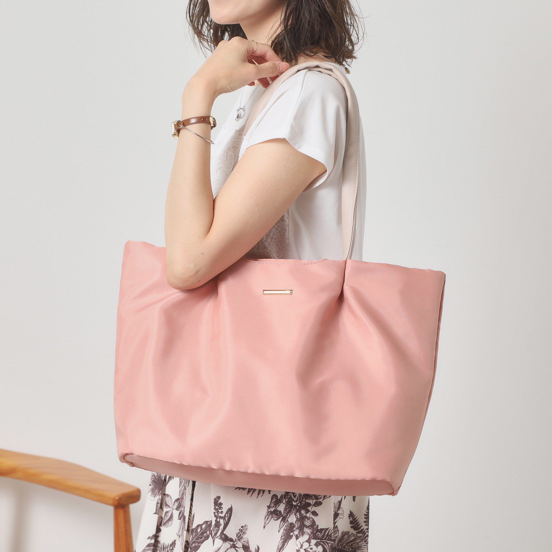 ITS&rsquo;DEMO「【8ポケット】撥水タックA4トート」|トートバッグ|オレンジ(065)