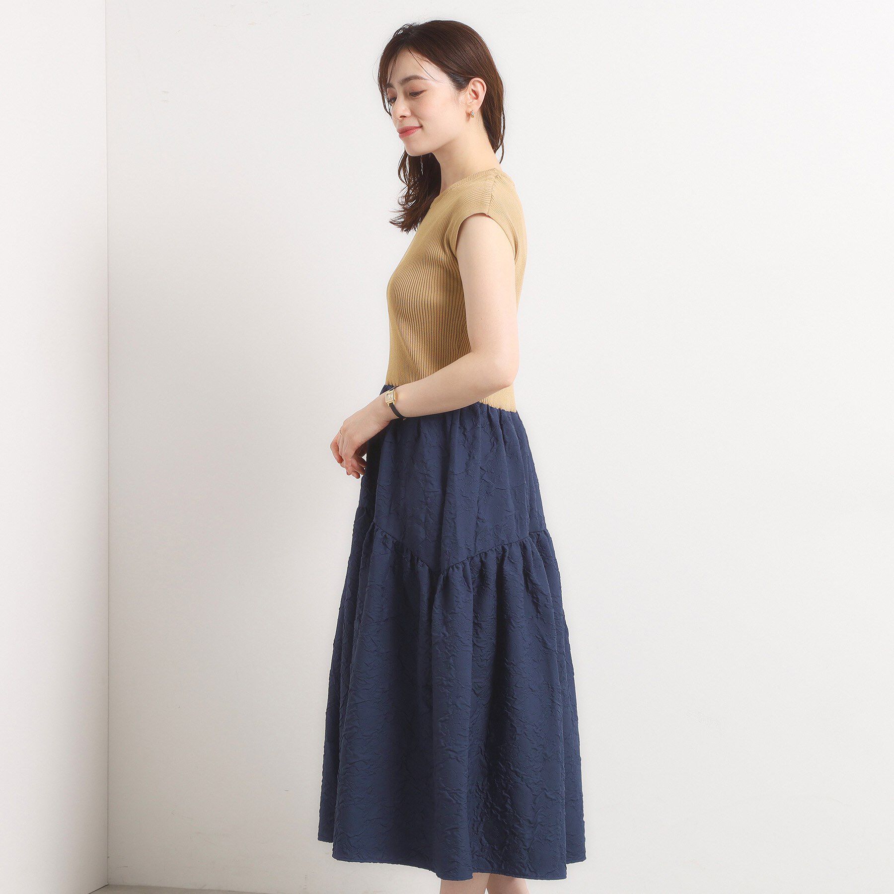 ITS&rsquo;DEMO「【手洗い可】ドッキングワンピース」|ワンピース|