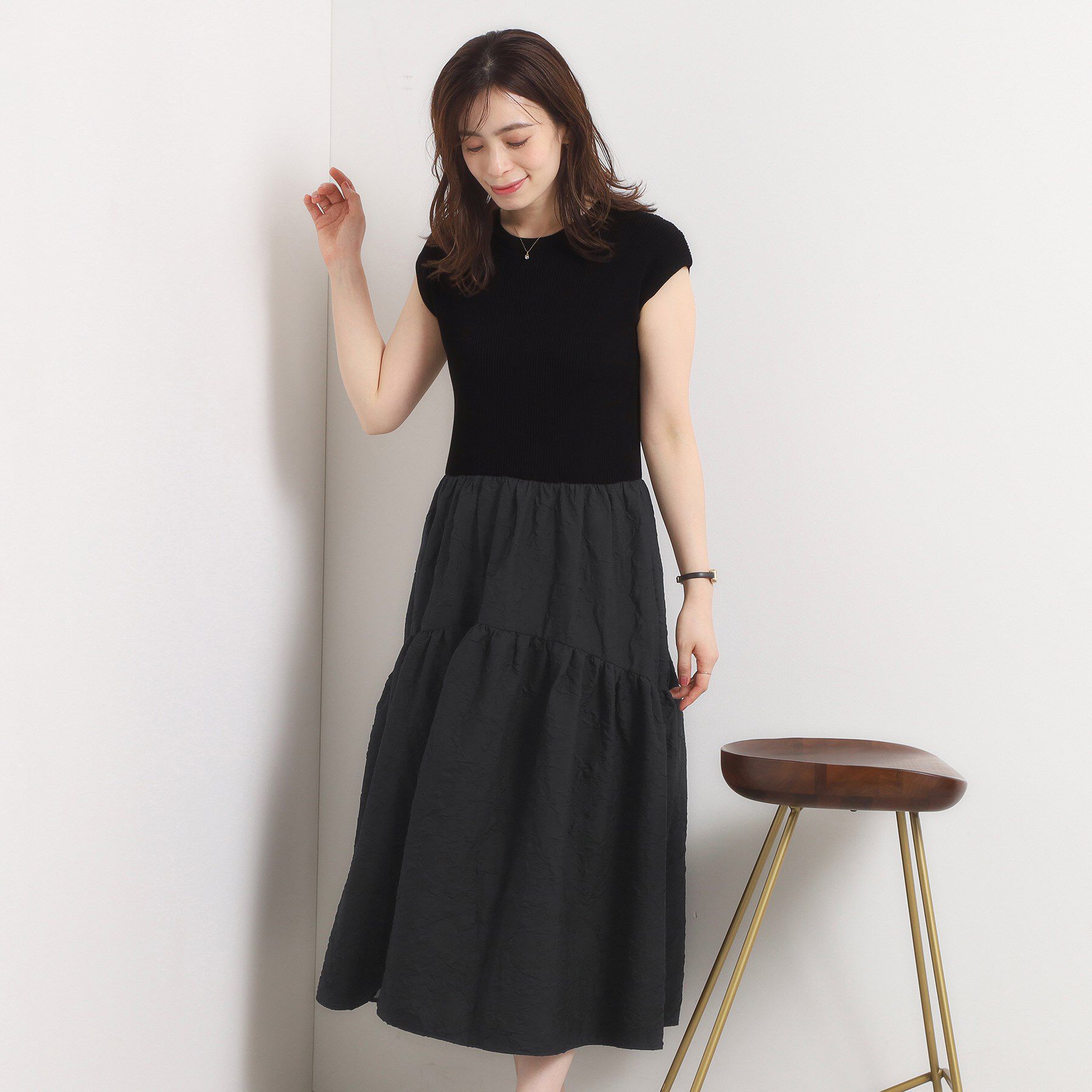 ITS&rsquo;DEMO「【手洗い可】ドッキングワンピース」|ワンピース|