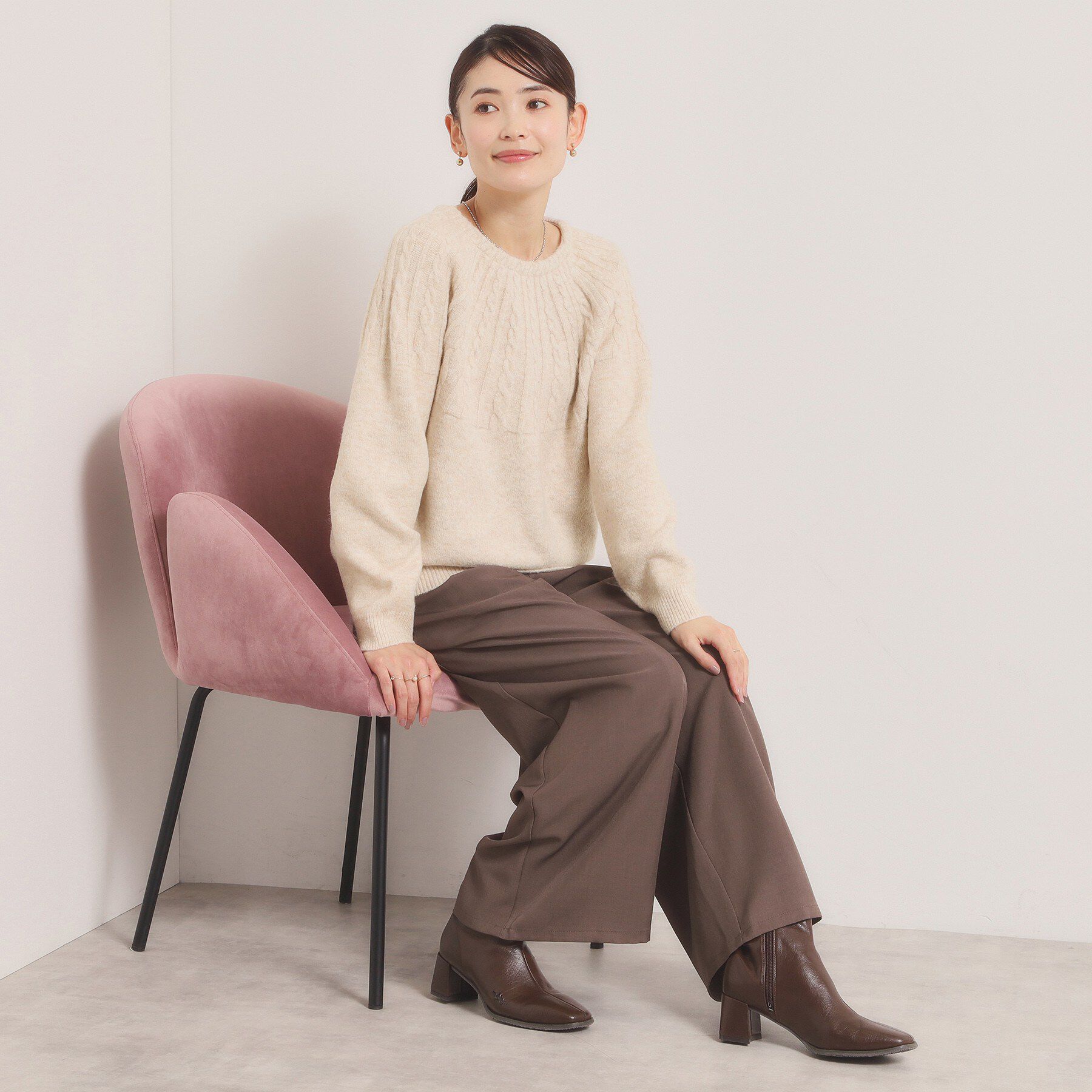 ITS&rsquo;DEMO「【手洗い可】求心柄ニット」|ニット・セーター|