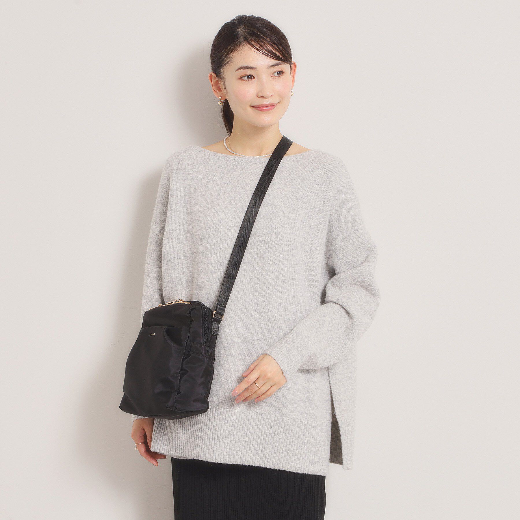 ITS&rsquo;DEMO「【収納アドバイザー監修】バルーンミニショルダー」|ショルダー・メッセンジャー|