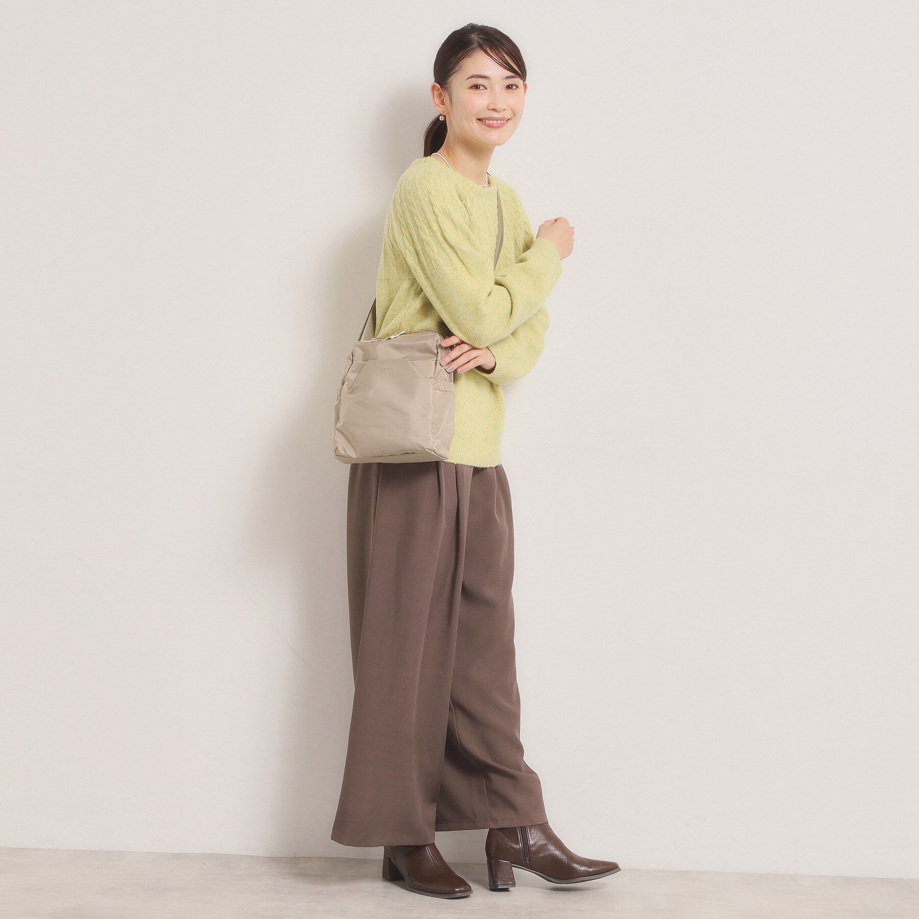 ITS&rsquo;DEMO「【収納アドバイザー監修】バルーンミニショルダー」|ショルダー・メッセンジャー|