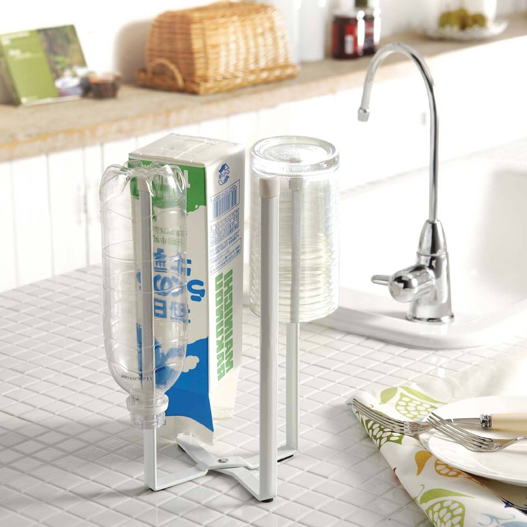 212 KITCHEN STORE「キッチンエコスタンド WH 山崎実業 ＜tower タワー＞」|その他|ホワイト(879)