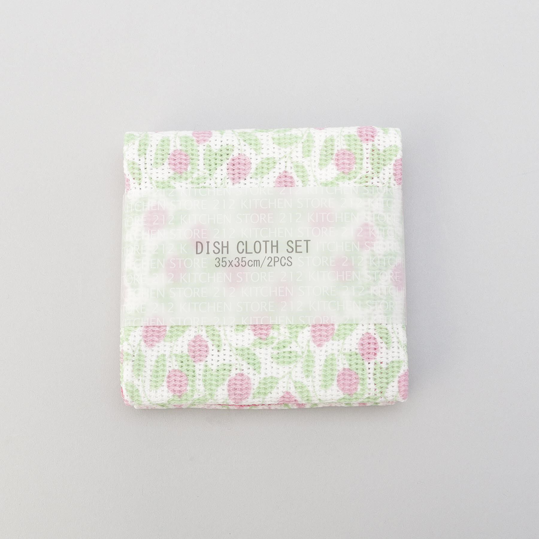 212 KITCHEN STORE「ディッシュクロス2PCSセット リーフプロバンス PK」|食器・キッチングッズ|