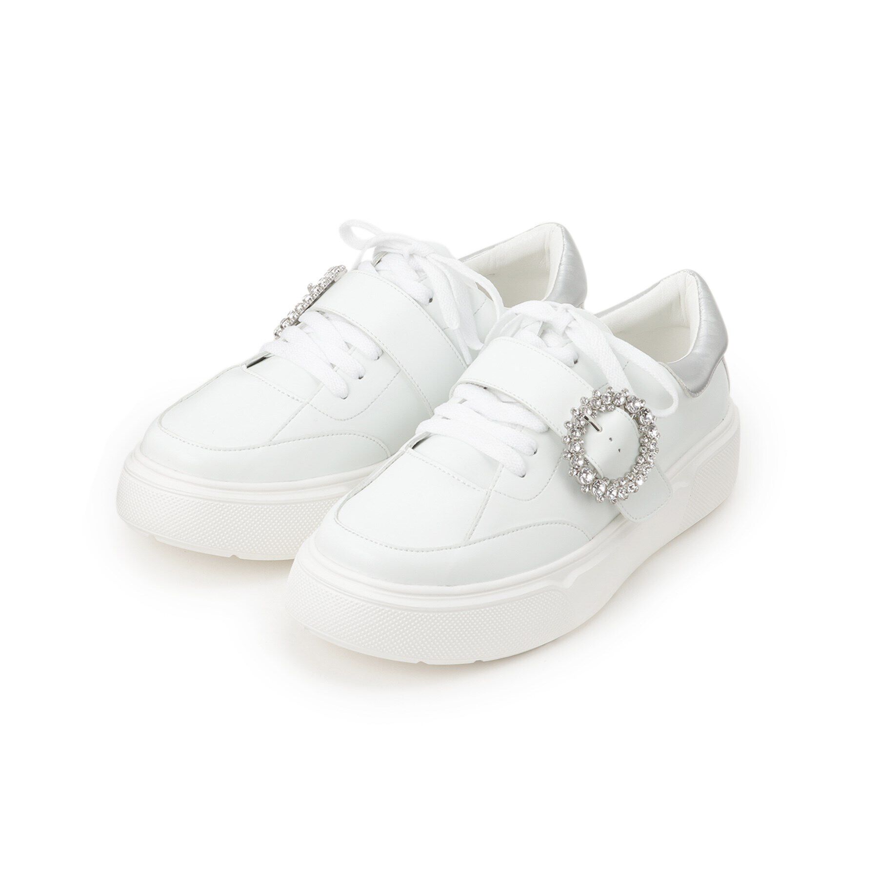 ESPERANZA「ビジューバックルスニーカー」|スニーカー|ﾎﾜｲﾄ(901)