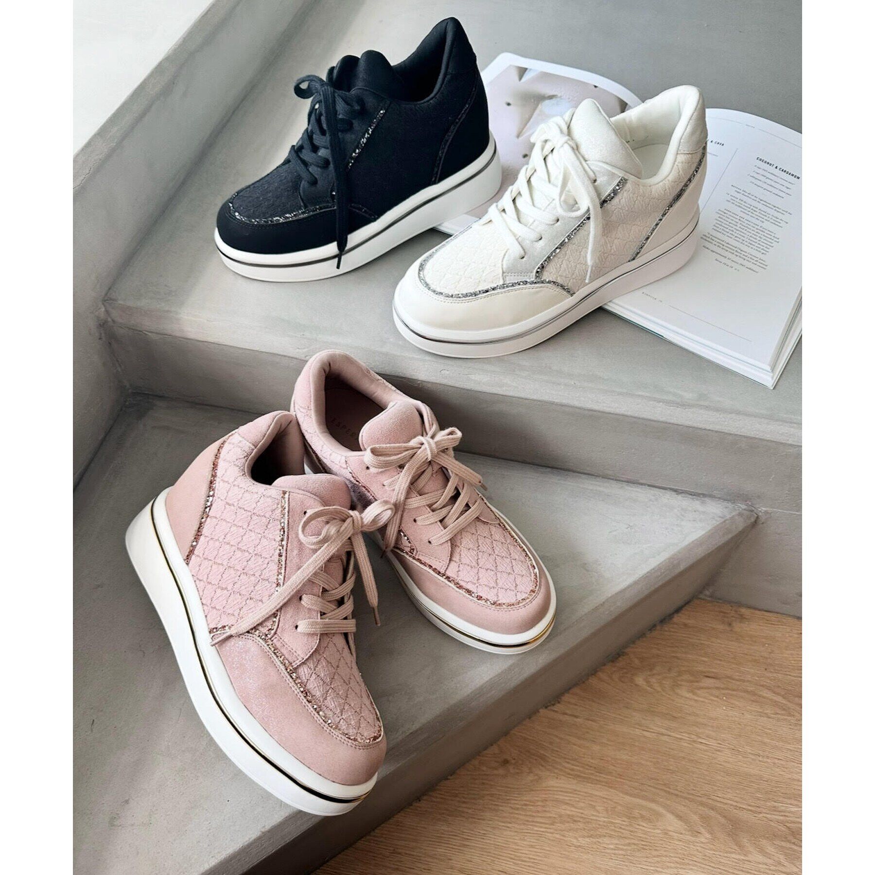 ESPERANZA「きゅんフィットレースインソールスニーカー」|スニーカー|