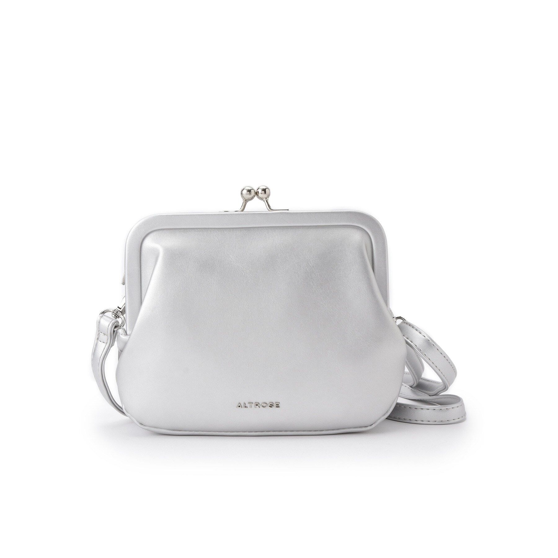 Ober Tashe「がま口ミニショルダー」|ショルダー・メッセンジャー|シルバー(006)