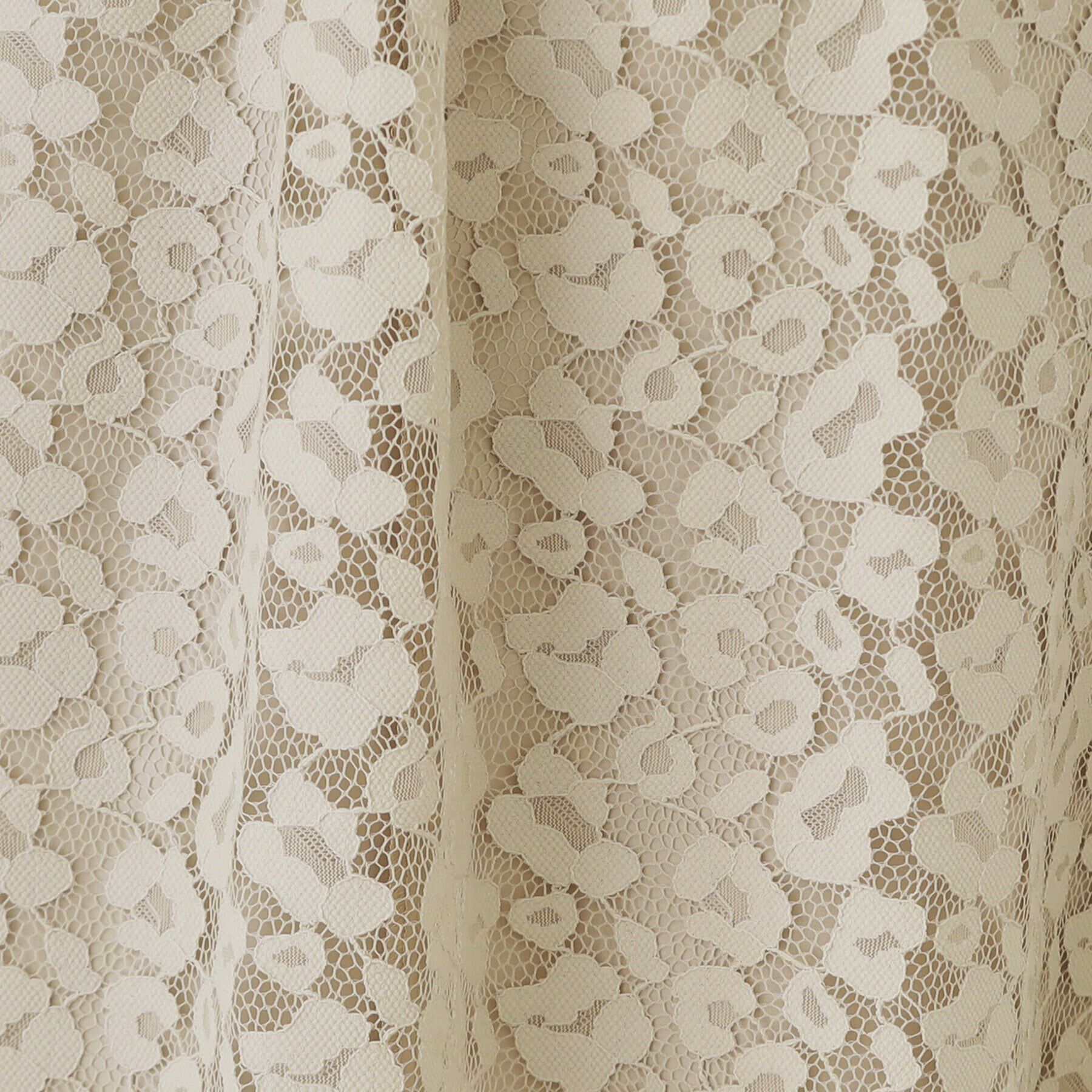 SunaUna「【レオパード柄レース／ウエスト後ろゴム】フレアスカート」|スカート|