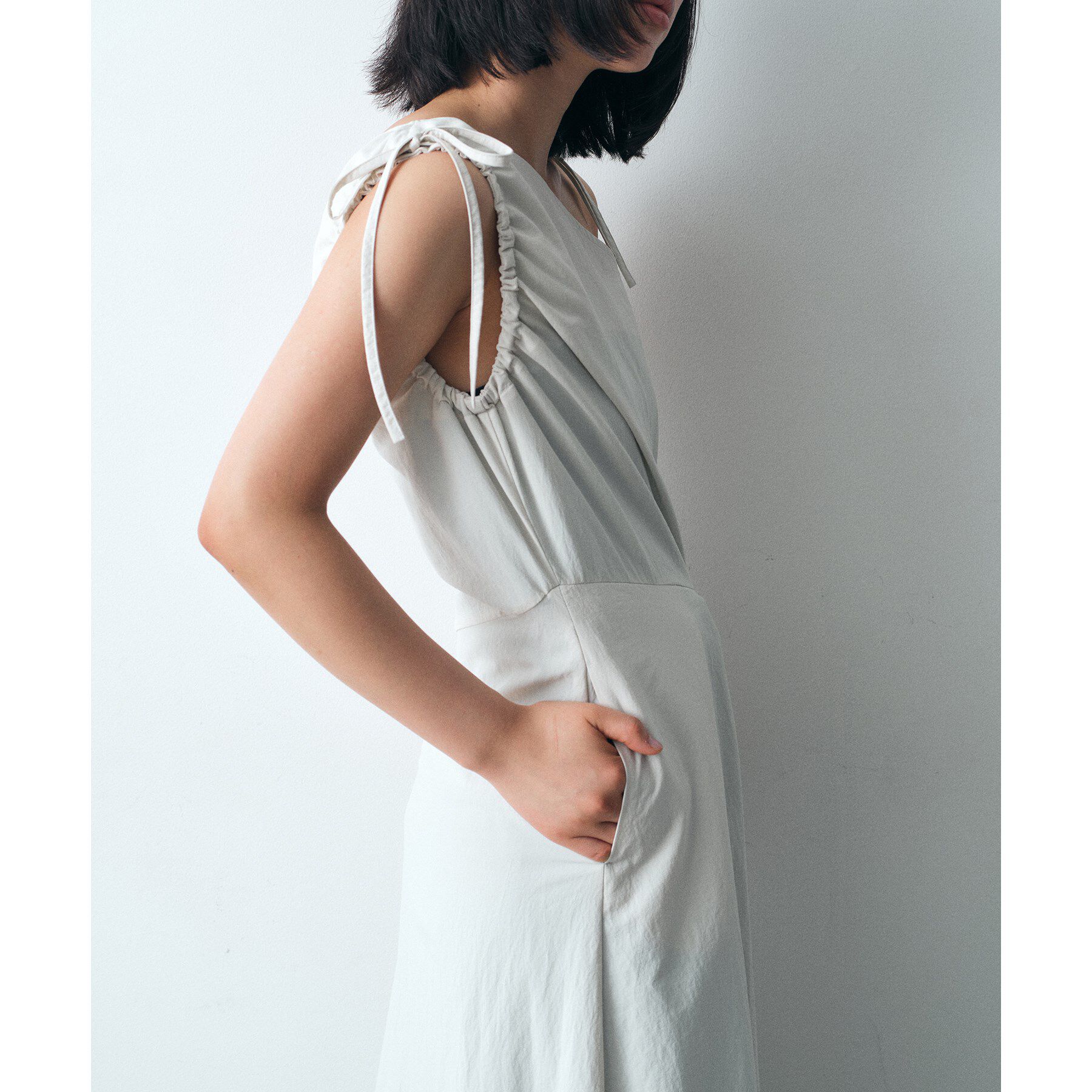 CODE A「asymmetry ribbon one－piece」|ワンピース|