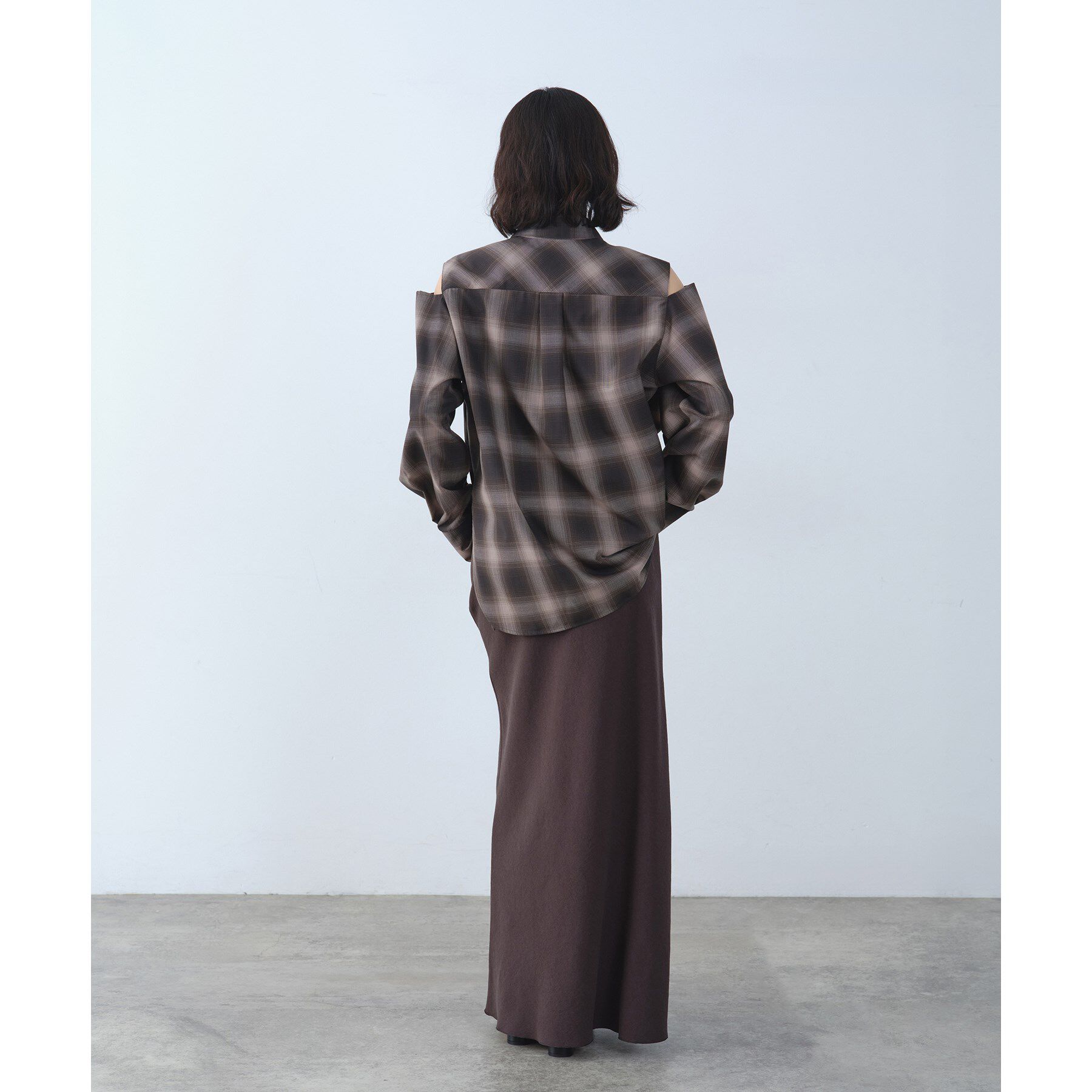 CODE A「shadow check over shirt」|シャツ・ブラウス|