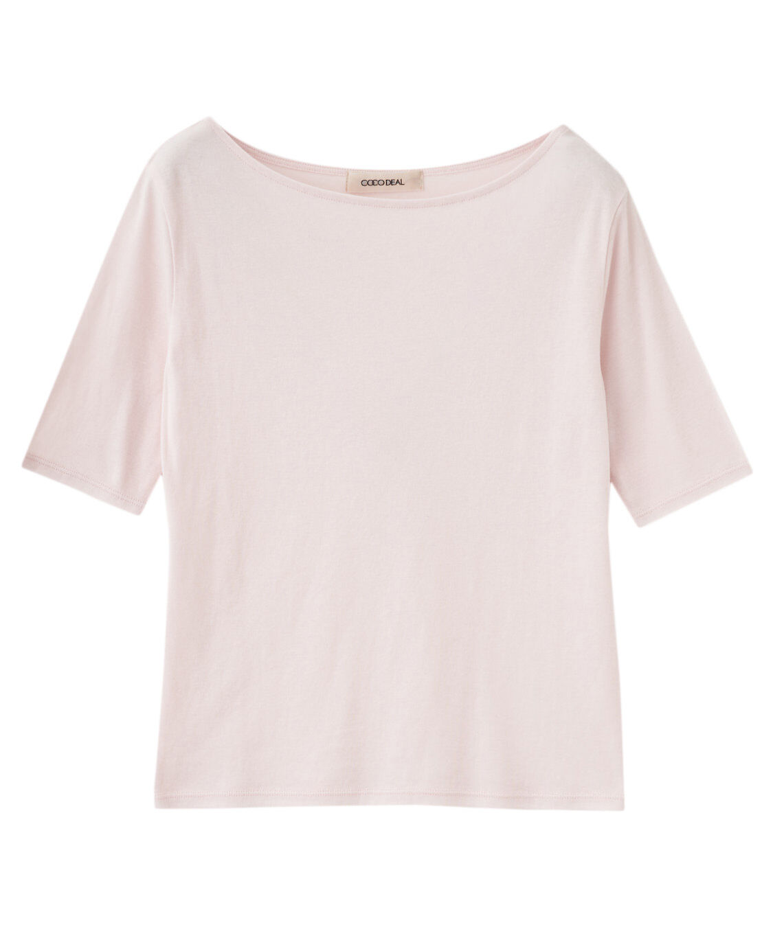 COCO DEAL「シアー5分袖カットソー」|Tシャツ・カットソー|ライトピンク