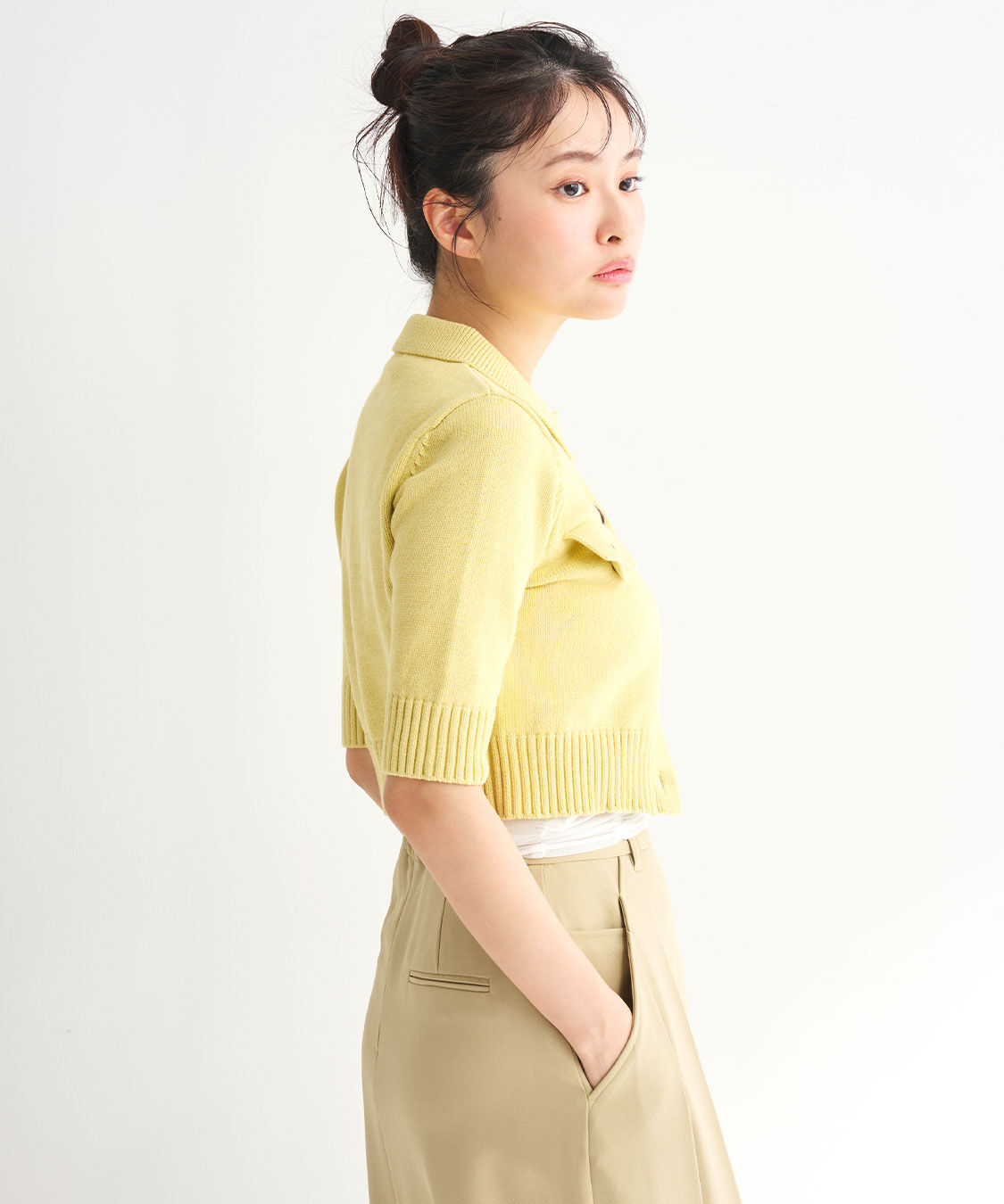 COCO DEAL「リリヤーンハーフスリーブニットカーディガン」|ニット・セーター|