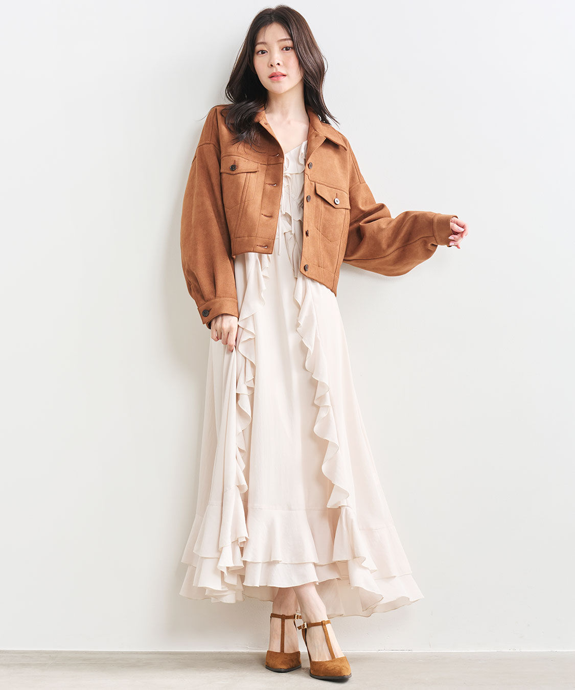 COCO DEAL「フリルロングワンピース」|ワンピース|