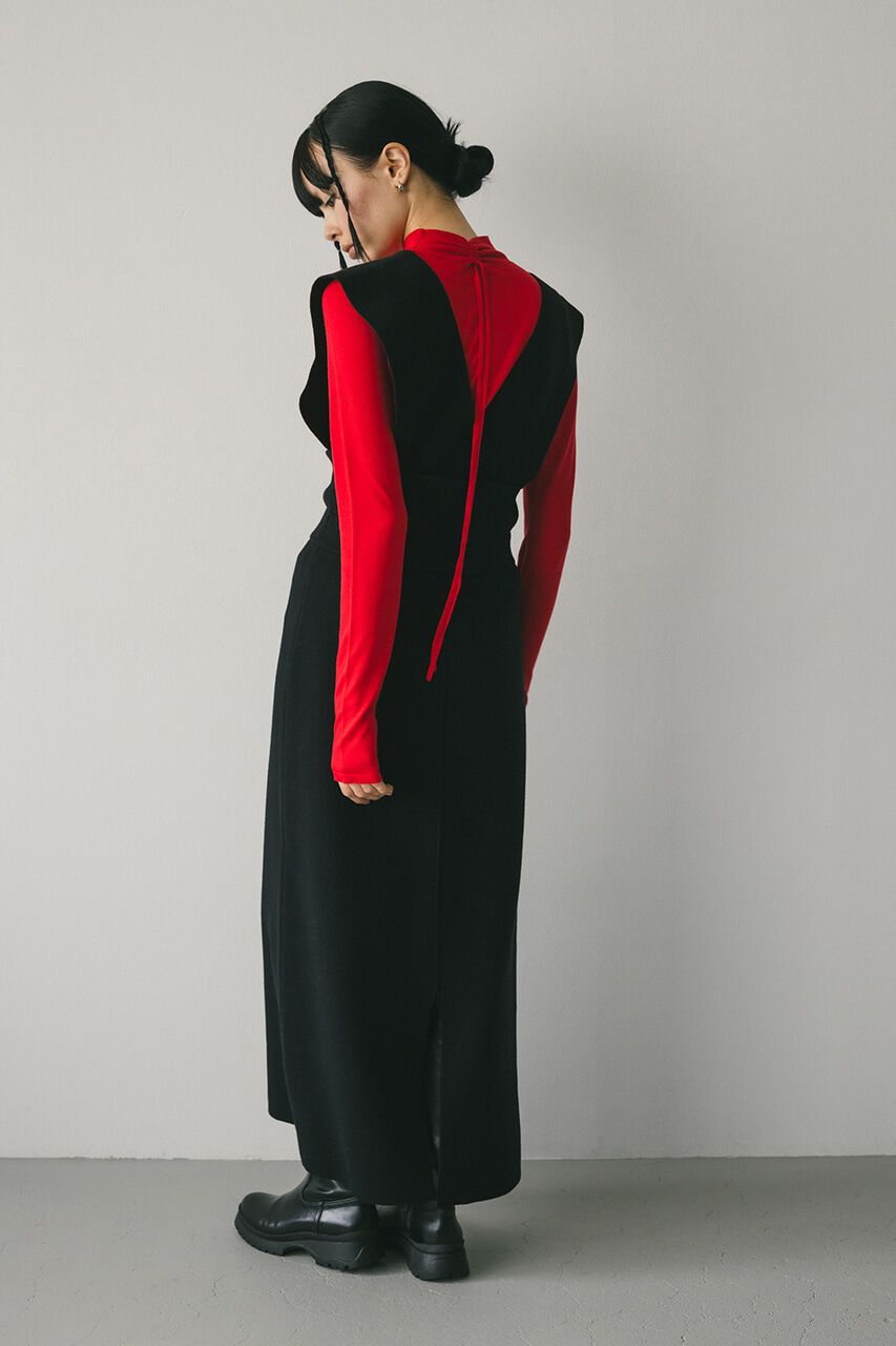 STYLEMIXER「ハイウエストサスペンダーニットスカート」|その他|