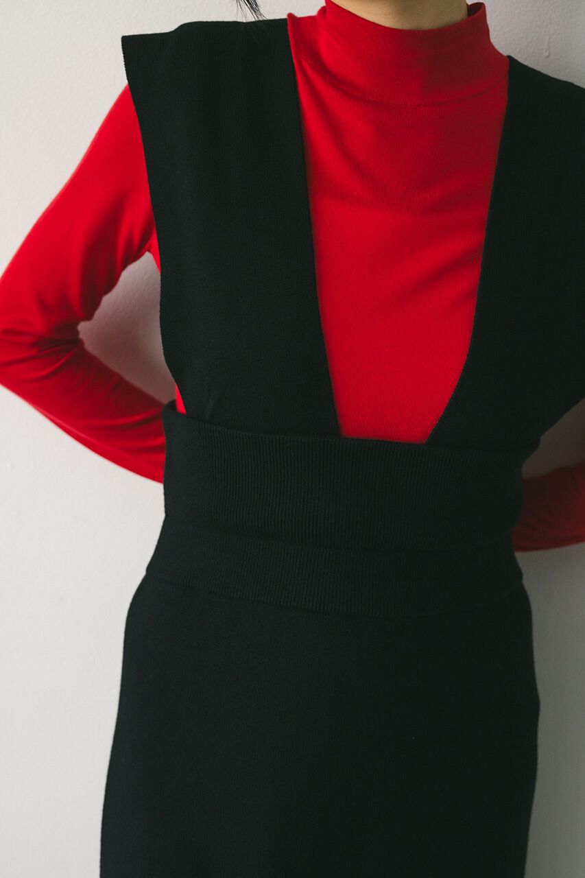 STYLEMIXER「ハイウエストサスペンダーニットスカート」|その他|