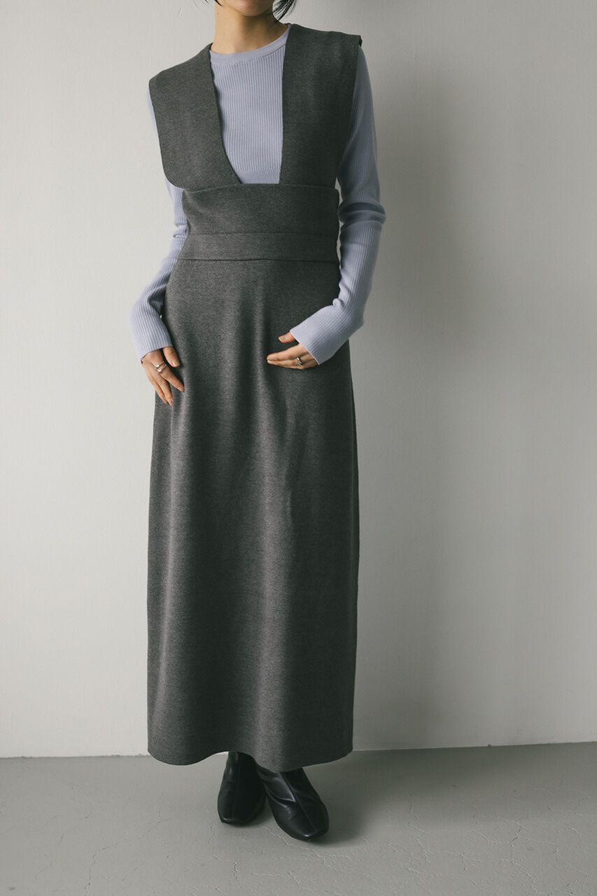 STYLEMIXER「ハイウエストサスペンダーニットスカート」|その他|