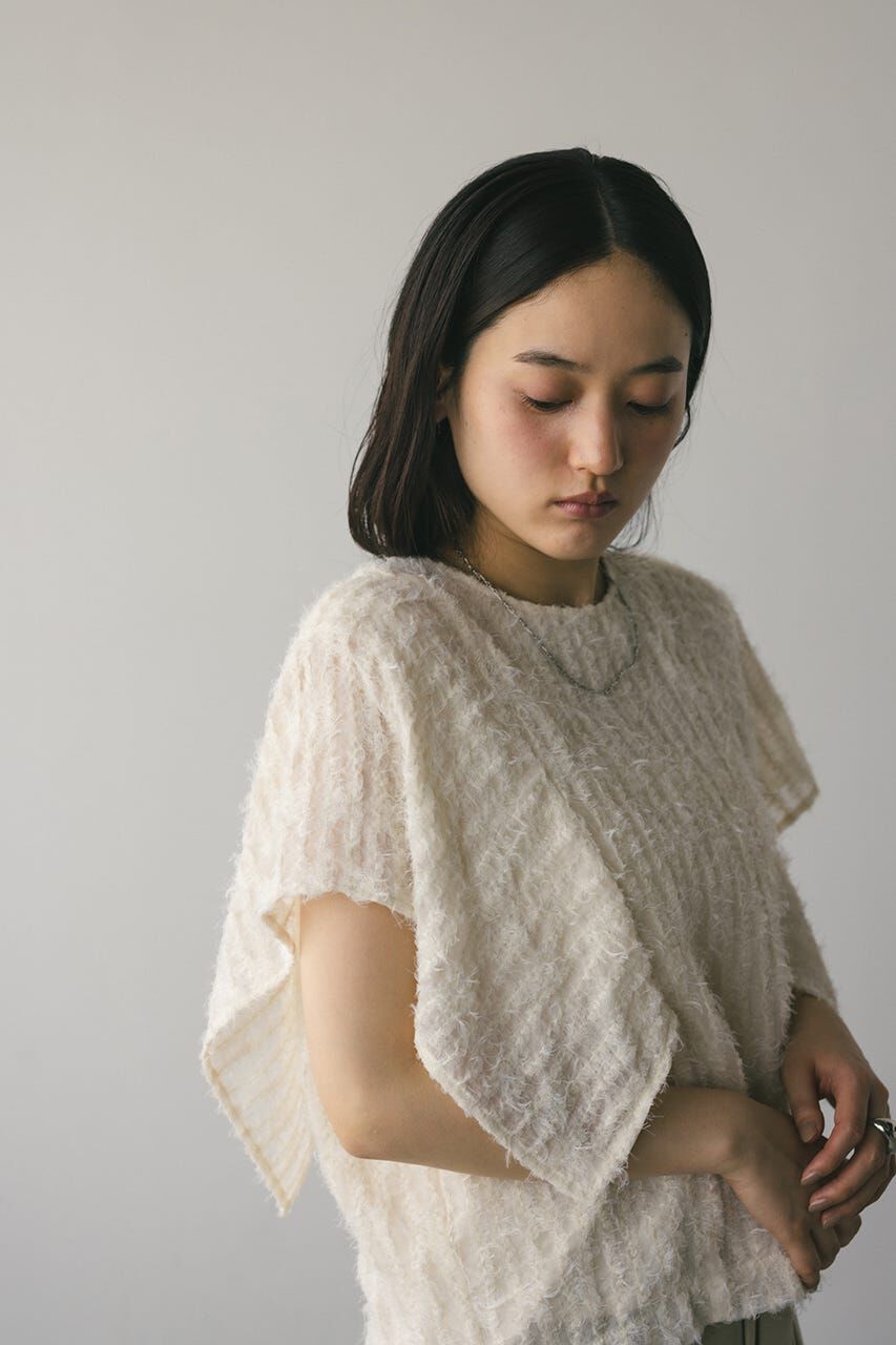 STYLEMIXER「チュールフリンジジャガードトップ」|シャツ・ブラウス|