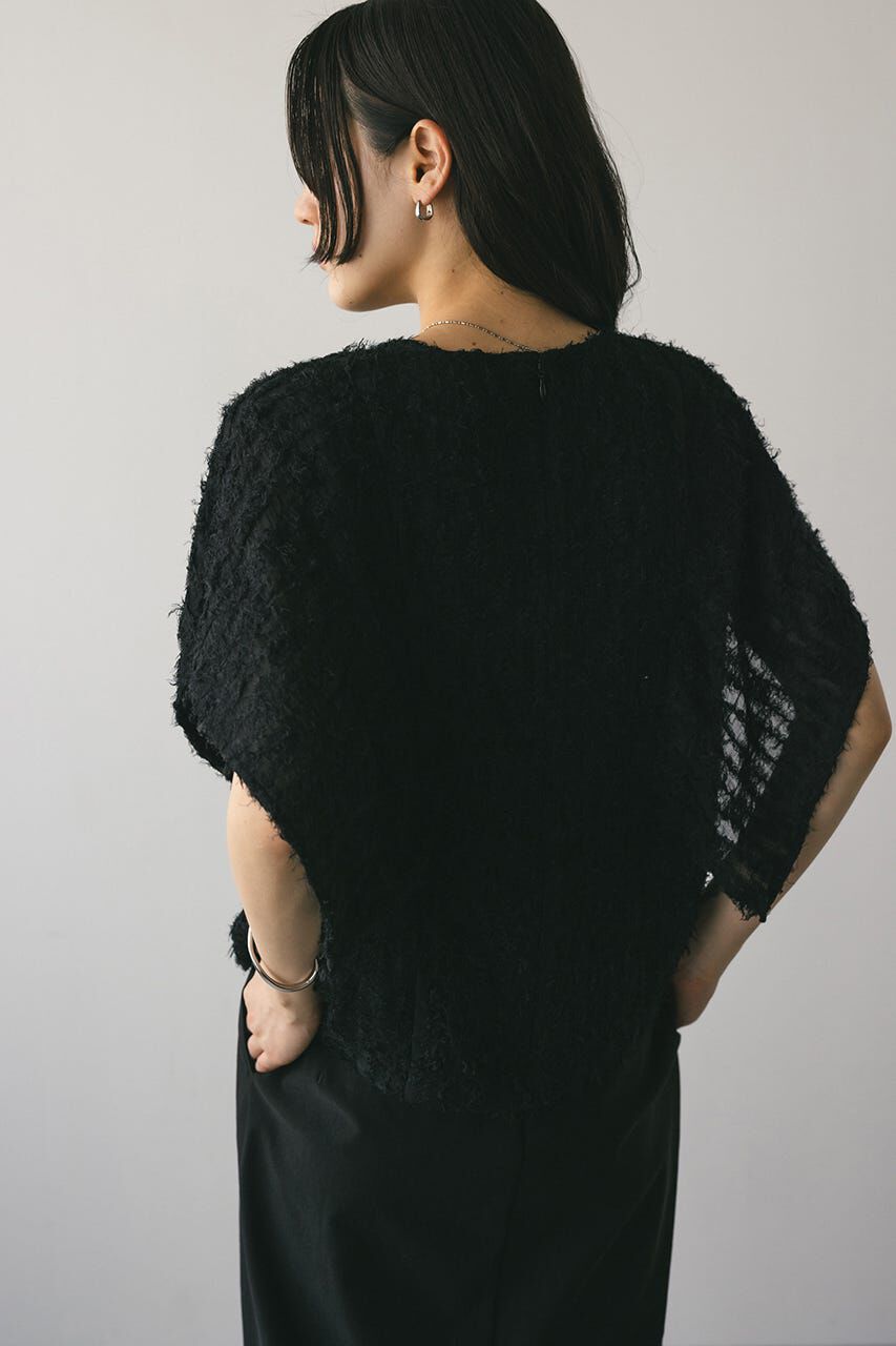 STYLEMIXER「チュールフリンジジャガードトップ」|シャツ・ブラウス|