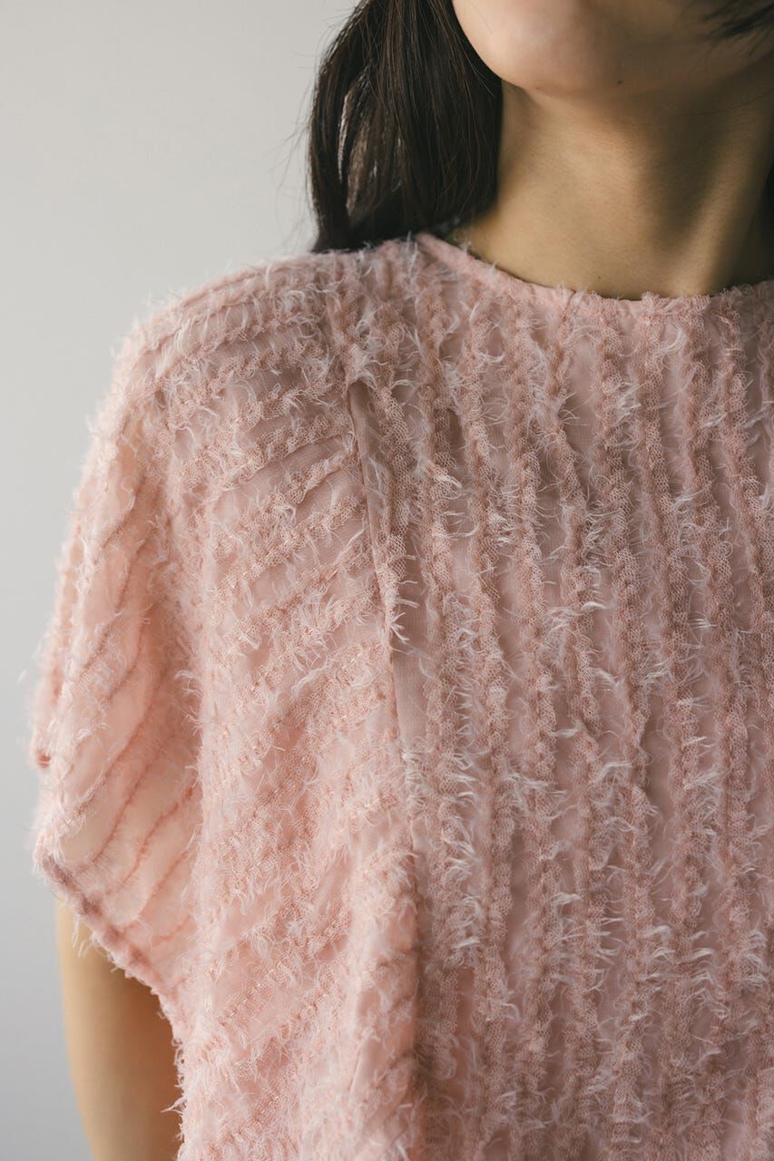 STYLEMIXER「チュールフリンジジャガードトップ」|シャツ・ブラウス|