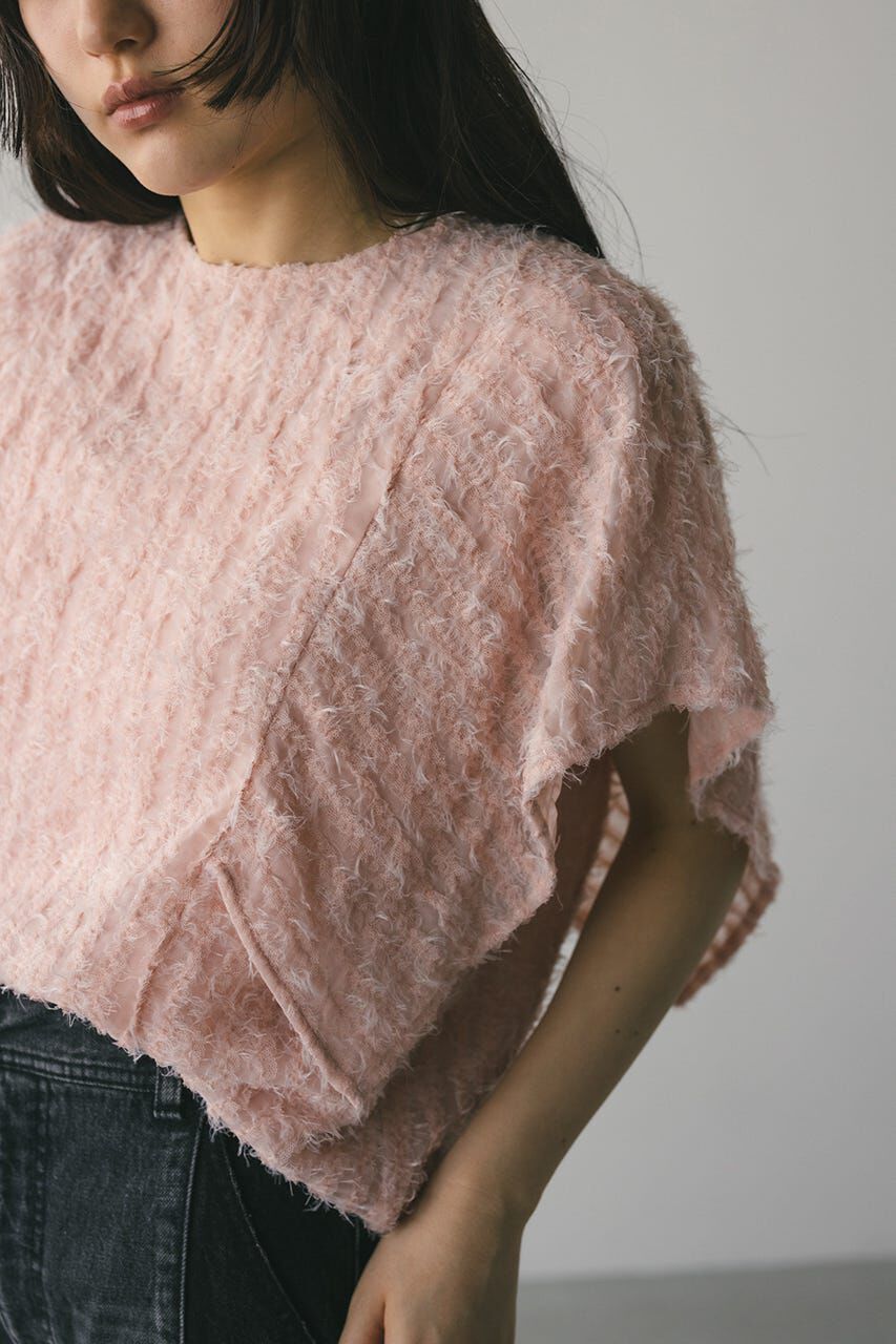 STYLEMIXER「チュールフリンジジャガードトップ」|シャツ・ブラウス|