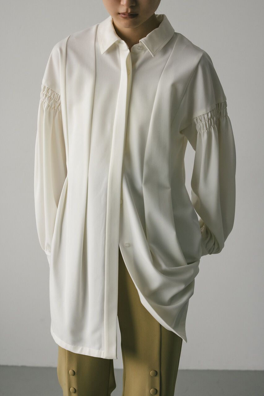 STYLEMIXER「ショルダーシャーリングシャツ」|シャツ・ブラウス|