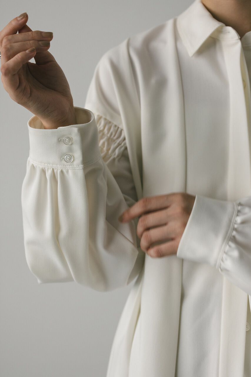 STYLEMIXER「ショルダーシャーリングシャツ」|シャツ・ブラウス|