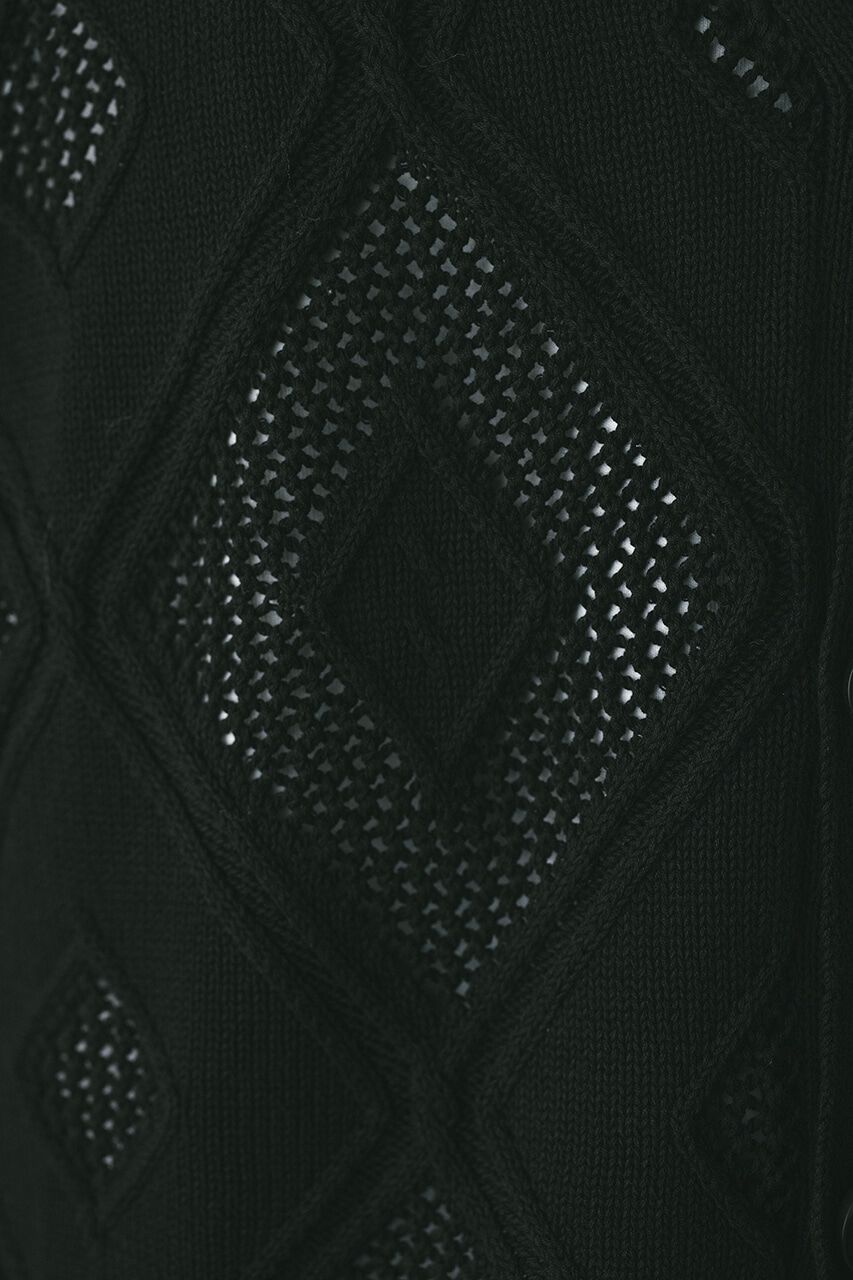 STYLEMIXER「アーガイルメッシュニットカーデ」|カーディガン|