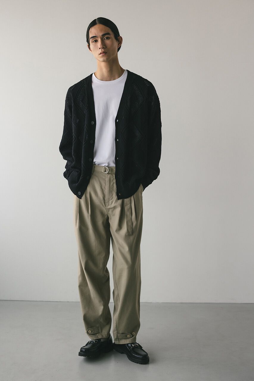 STYLEMIXER「アーガイルメッシュニットカーデ」|カーディガン|