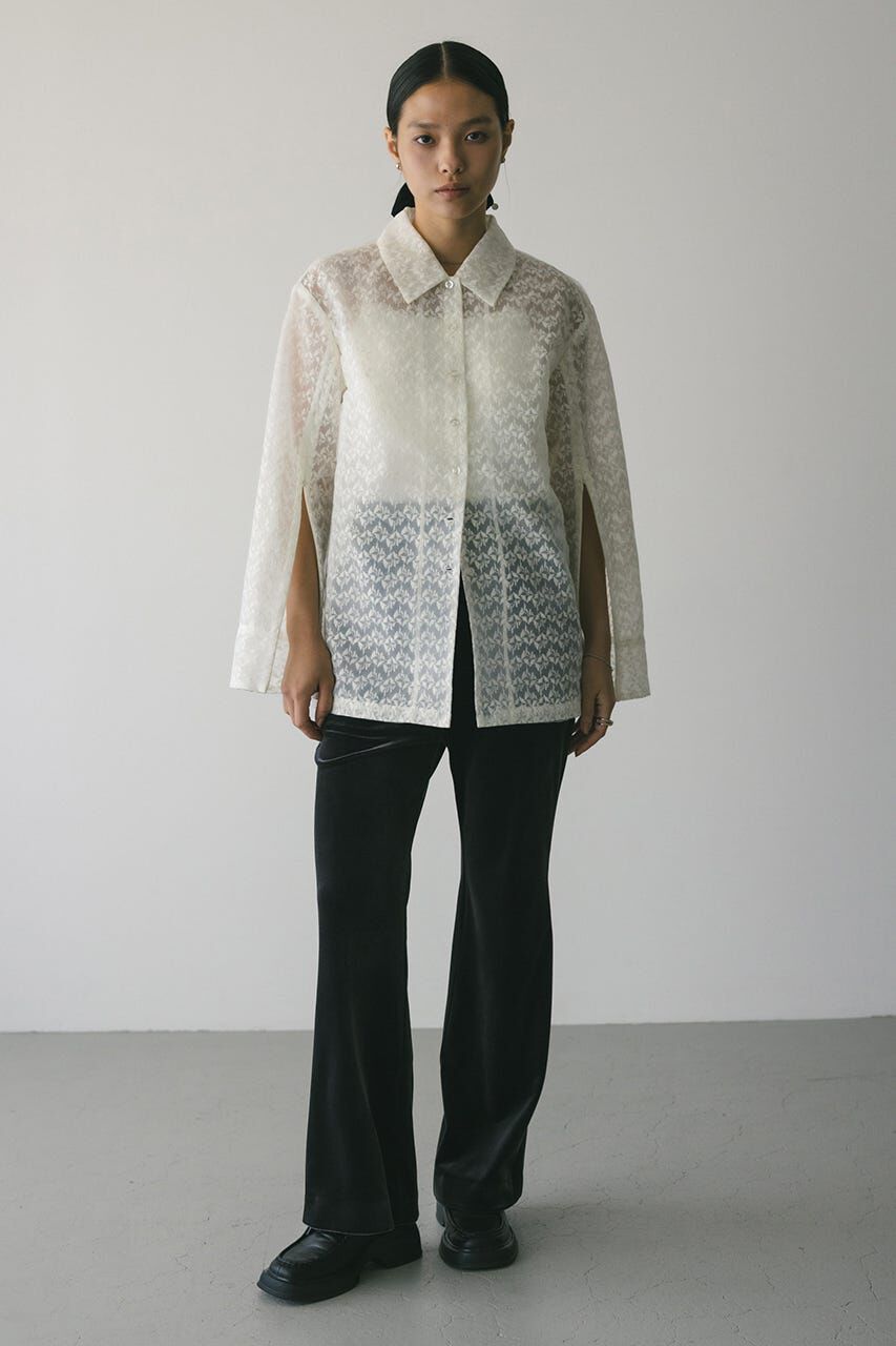 STYLEMIXER「レイヤ－レースシャツジャケット」|シャツ・ブラウス|
