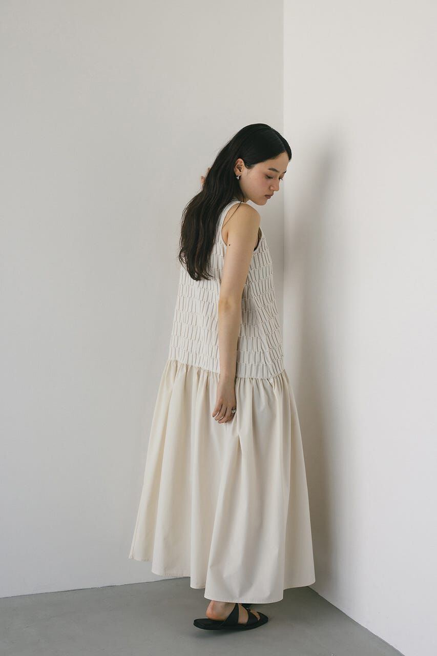 STYLEMIXER「クロシェドッキングティアードワンピース」|ワンピース|