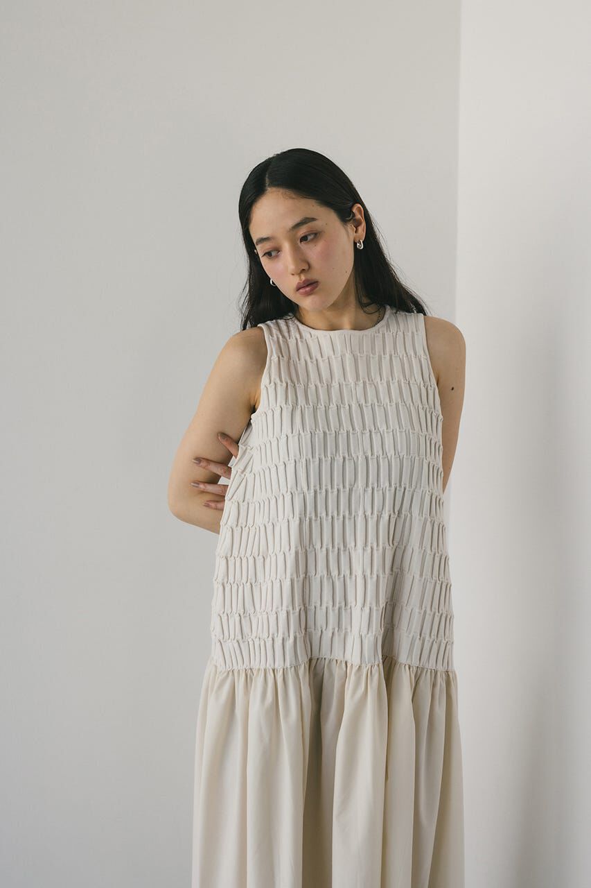 STYLEMIXER「クロシェドッキングティアードワンピース」|ワンピース|