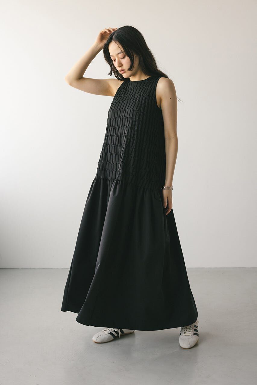 STYLEMIXER「クロシェドッキングティアードワンピース」|ワンピース|