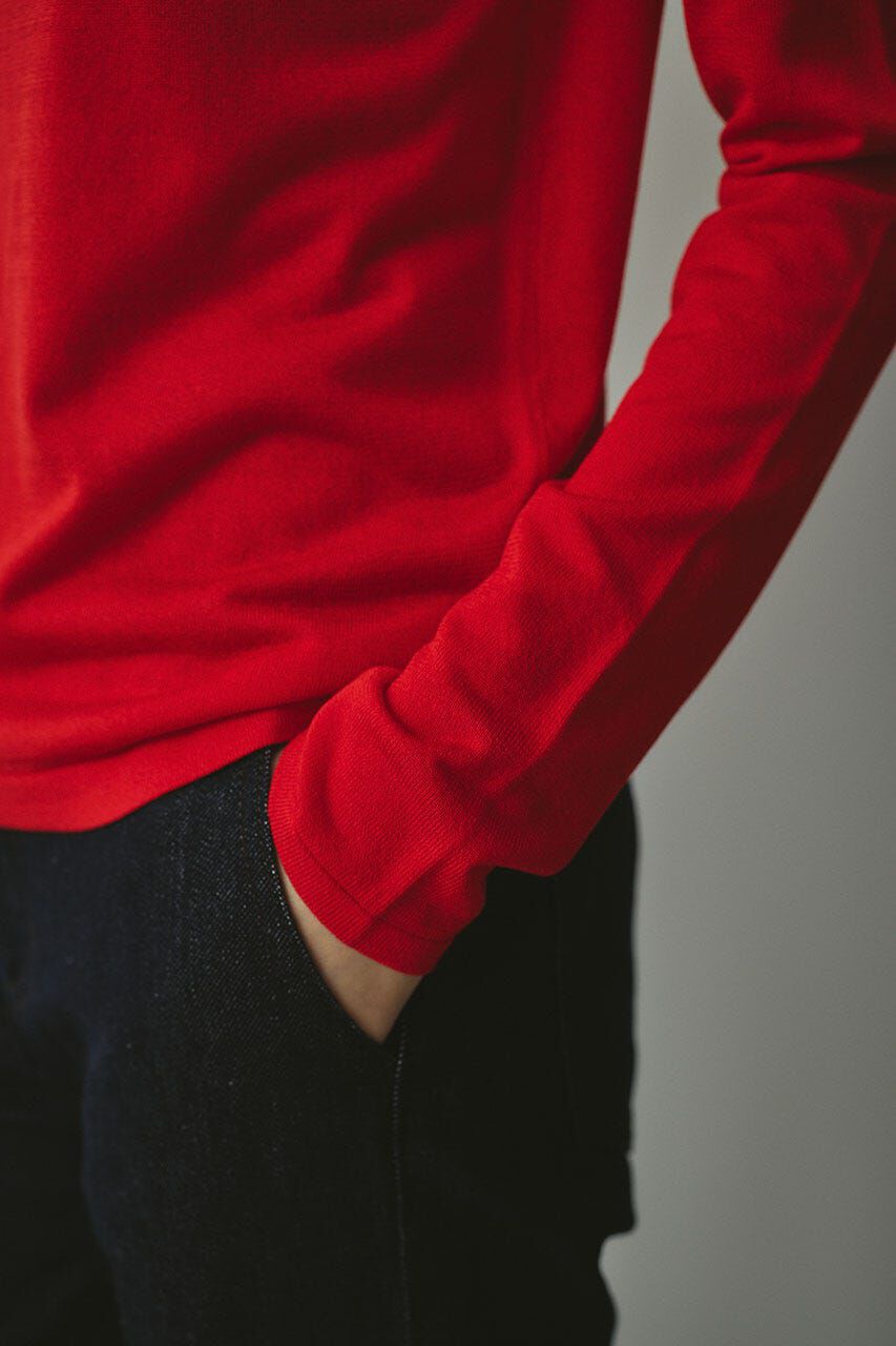 STYLEMIXER「バックストリングウォッシャブルニット」|ニット・セーター|