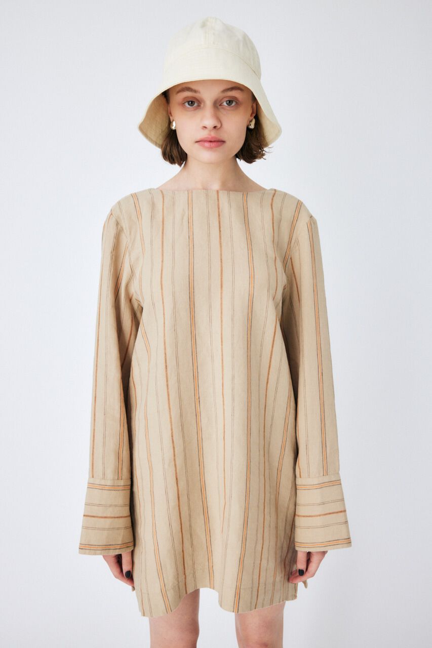 MOUSSY「LINEN STRIPE ミニドレス＆パンツ」|ワンピース|