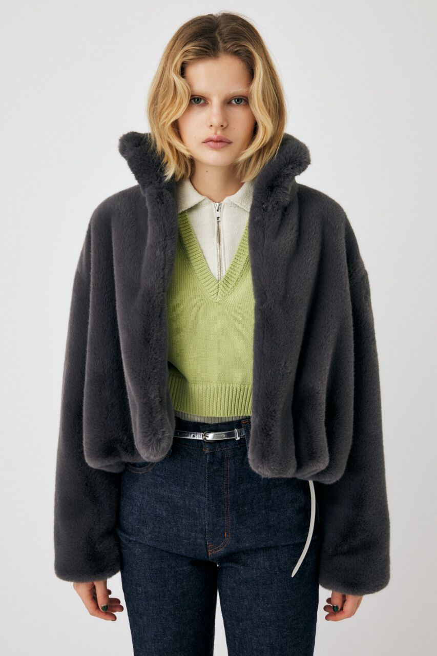 MOUSSY「LAYERED HALF ZIP セーター」|ニット・セーター|