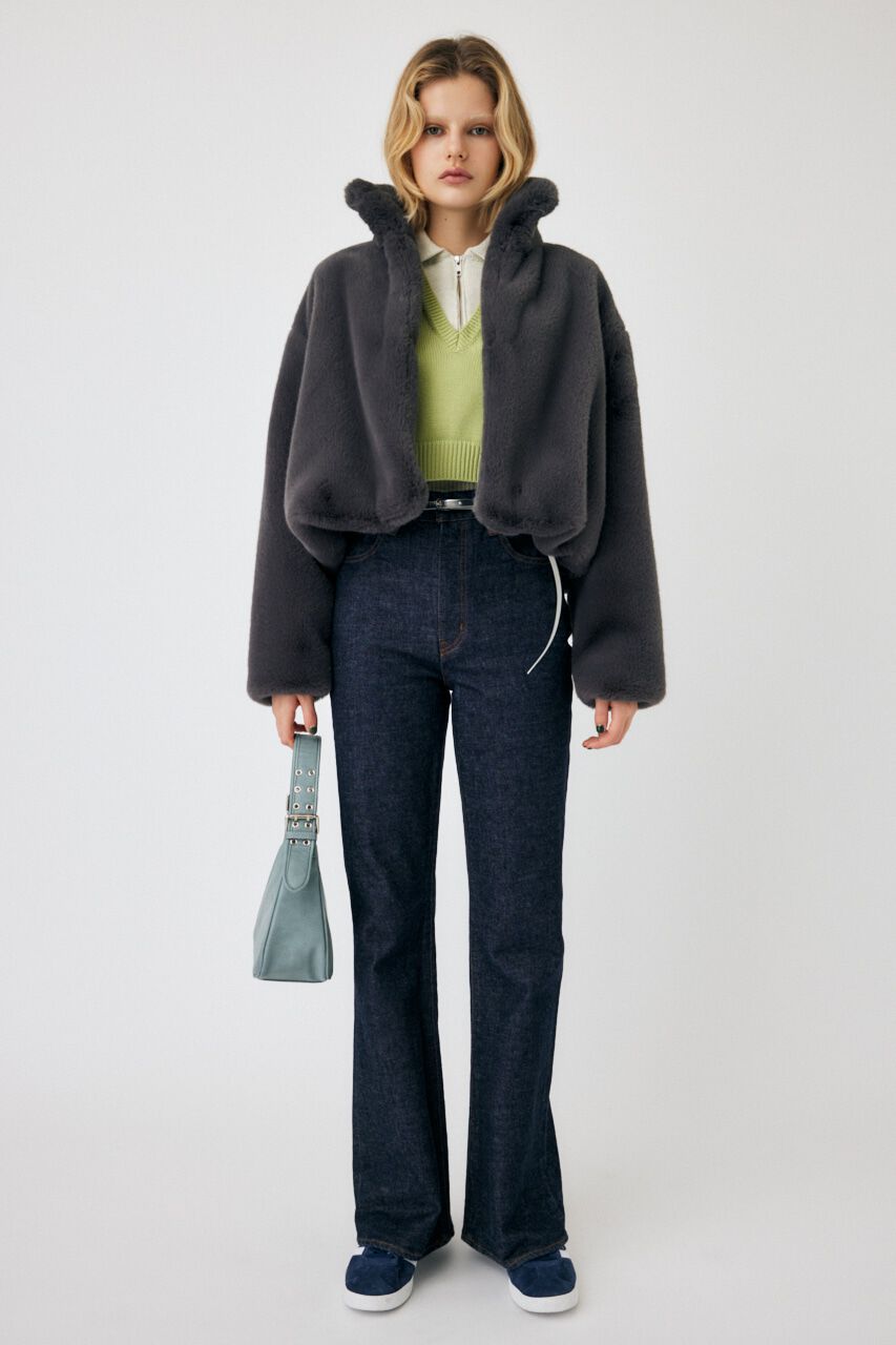 MOUSSY「LAYERED HALF ZIP セーター」|ニット・セーター|
