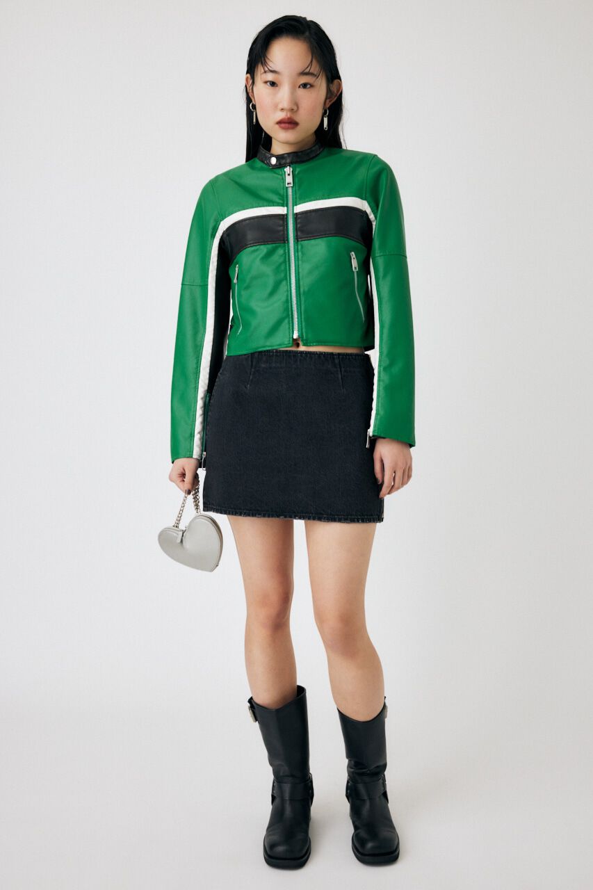 MOUSSY「DENIM MINI スカート」|スカート|BLK