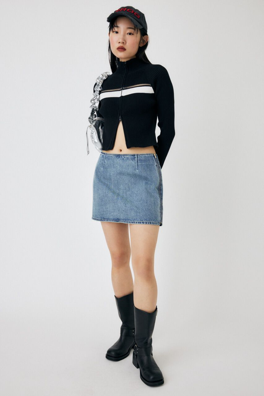 MOUSSY「DENIM MINI スカート」|スカート|L/BLU1