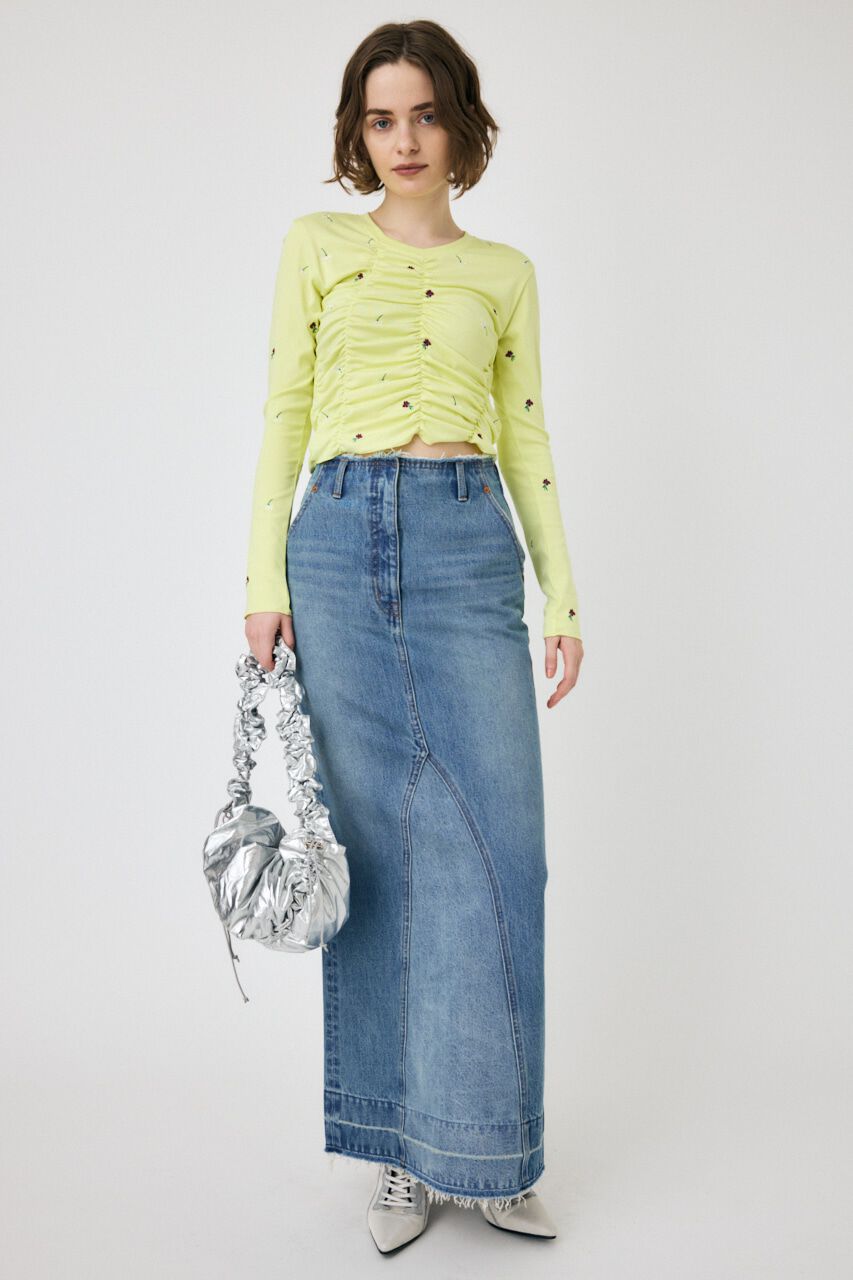 MOUSSY「FLORAL RANDOM GATHER LS Tシャツ」|Tシャツ・カットソー|