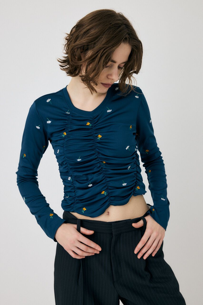 MOUSSY「FLORAL RANDOM GATHER LS Tシャツ」|Tシャツ・カットソー|