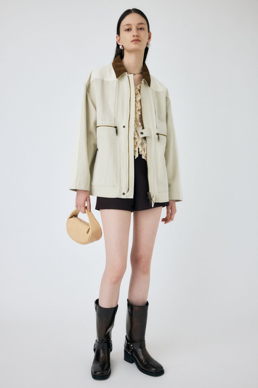 MOUSSY「CUT LACE RUFFLE ブラウス」|Tシャツ・カットソー|