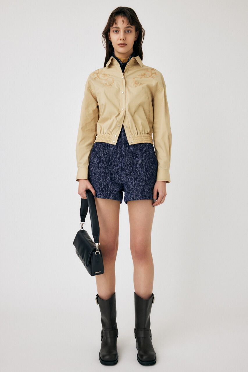 MOUSSY「HW TWEEDY SHORTS」|デニム|