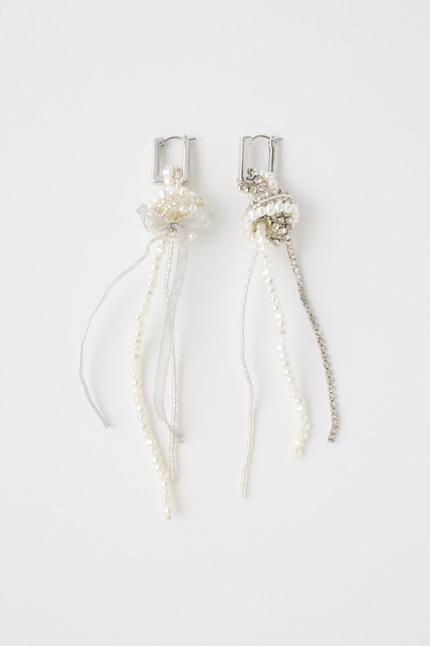 MOUSSY「F/PEARL BIJOU HOOP イヤリング」|ピアス|
