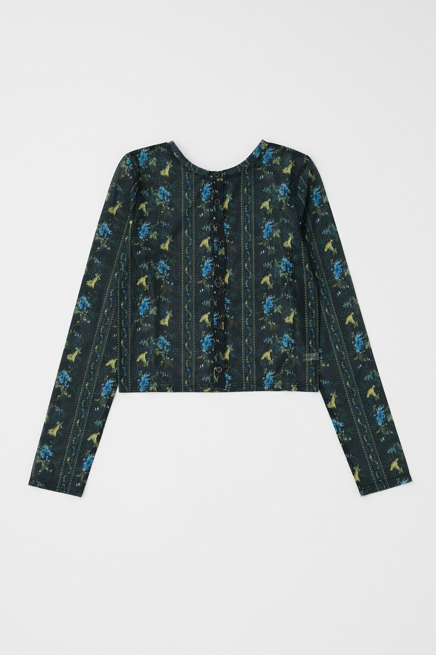 MOUSSY「FLORAL シアーシャツ」|シャツ・ブラウス|