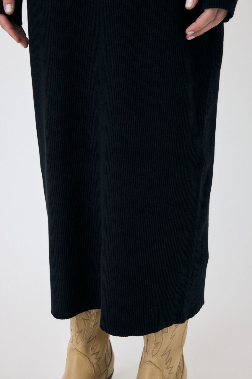 MOUSSY「RIB KNIT ロングドレス」|ワンピース|
