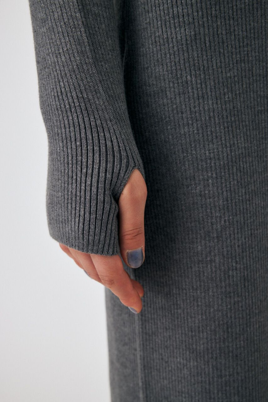 MOUSSY「RIB KNIT ロングドレス」|ワンピース|